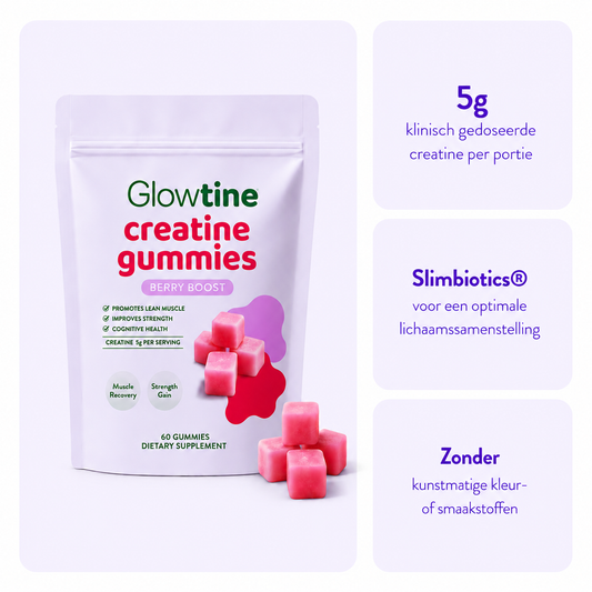 Glowtine™ Creatine Gummies (Geen Bulk of Bloating)